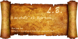 Laczházi Bartos névjegykártya